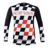 2020 Motocross Cyclisme Maillot Acerbis Manches Longues Noir Orange