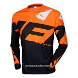 2020 Motocross Cyclisme Maillot UFO Manches Longues Orange Noir