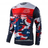 2021 Motocross Cyclisme Maillot TLD Manches Longues Rouge