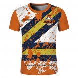 2020 Motocross Cyclisme T Shirt KTM Manches Courtes Orange