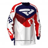 2020 Motocross Cyclisme Maillot FXR Manches Longues Blanc Rouge