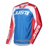 2020 Motocross Cyclisme Maillot Just 1 Manches Longues Bleu Rouge