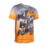 2020 Motocross Cyclisme T Shirt KTM Manches Courtes Orange Gary