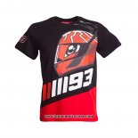 2020 Motocross Cyclisme T Shirt No.93 Manches Courtes Noir