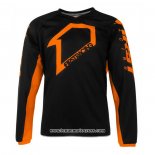 2021 Motocross Cyclisme Maillot First Racing Manches Longues Noir Orange