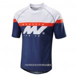 2020 Motocross Cyclisme T Shirt Morvelo Manches Courtes Bleu