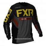 2020 Motocross Cyclisme Maillot FXR Manches Longues Gris Noir