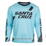 2020 Motocross Cyclisme Maillot Santa Cruz Manches Longues Bleu