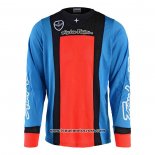 2020 Motocross Cyclisme Maillot TLD Manches Longues Bleu Rouge