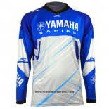 2020 Motocross Cyclisme Maillot YAMAHA Manches Longues Bleu Blanc