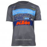 2020 Motocross Cyclisme T Shirt KTM Manches Courtes Orange Gris