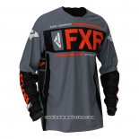 2020 Motocross Cyclisme Maillot FXR Manches Longues Gris