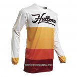 2020 Motocross Cyclisme Maillot Thor Manches Longues Blanc