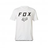 2020 Motocross Cyclisme T Shirt FOX Manches Courtes Blanc