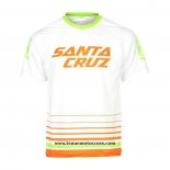 2020 Motocross Cyclisme T Shirt Santa Cruz Manches Courtes Blanc