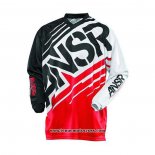 2020 Motocross Cyclisme Maillot ANSR Manches Longues Rouge Noir