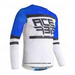 2020 Motocross Cyclisme Maillot Acerbis Manches Longues Bleu