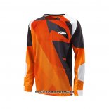 2020 Motocross Cyclisme Maillot KTM Manches Longues Orange