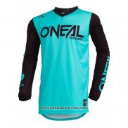 2020 Motocross Cyclisme Maillot Oneal Manches Longues Bleu Clair