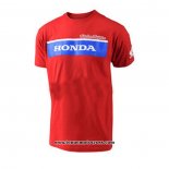 2020 Motocross Cyclisme T Shirt Honda Manches Courtes Rouge