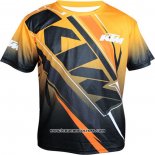 2020 Motocross Cyclisme T Shirt KTM Manches Courtes Jaune Noir