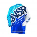 2020 Motocross Cyclisme Maillot ANSR Manches Longues Bleu