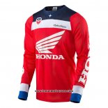 2020 Motocross Cyclisme Maillot Honda Manches Longues Rouge