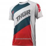 2020 Motocross Cyclisme T Shirt Thor Manches Courtes Blanc Rouge