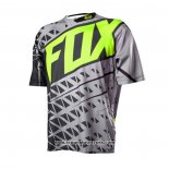 2020 Motocross Cyclisme T Shirt FOX Manches Courtes Gris