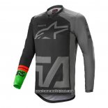 2021 Motocross Cyclisme Maillot Alpinestars Manches Longues Gris