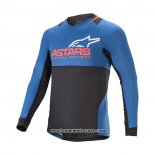 2021 Alpinestars Motocross Cyclisme Maillot Manches Longues Bleu Noir