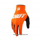 2021 Shot Motocross Cyclisme Gants Doigts Long Orange