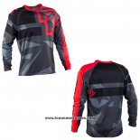 2020 Motocross Cyclisme Maillot RF Manches Longues Rouge Gris