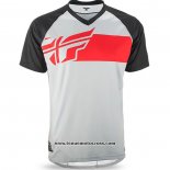 2020 Motocross Cyclisme T Shirt FLY Manches Courtes Blanc