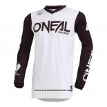 2020 Motocross Cyclisme Maillot Oneal Manches Longues Blanc