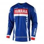 2020 Motocross Cyclisme Maillot YAMAHA Manches Longues Bleu