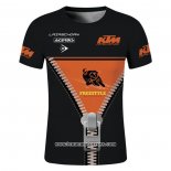 2020 Motocross Cyclisme T Shirt KTM Manches Courtes Noir Orange
