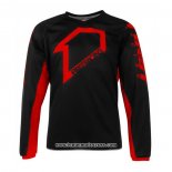 2021 Motocross Cyclisme Maillot First Racing Manches Longues Noir Rouge