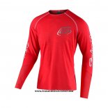 2021 TLD Motocross Cyclisme Maillot Manches Longues Rouge