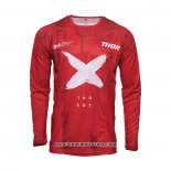 2021 Thor Motocross Cyclisme Maillot Manches Longues Rouge