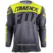2020 Motocross Cyclisme Maillot FOX Manches Longues Gris