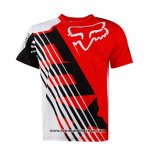 2020 Motocross Cyclisme T Shirt FOX Manches Courtes Rouge