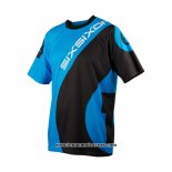 2020 Motocross Cyclisme T Shirt TLD Manches Courtes Bleu