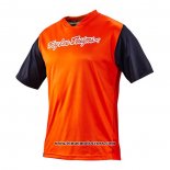 2020 Motocross Cyclisme T Shirt TLD Manches Courtes Orange