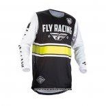 2020 Motocross Cyclisme Maillot FLY Manches Longues Noir Blanc
