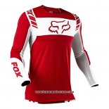 2020 Motocross Cyclisme Maillot FOX Manches Longues Blanc Rouge
