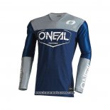 2021 Oneal Motocross Cyclisme Maillot Manches Longues Bleu Gris