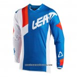 2020 Motocross Cyclisme Maillot Leatt Manches Longues Bleu