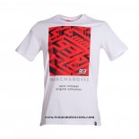 2020 Motocross Cyclisme T Shirt No.93 Manches Courtes Blanc