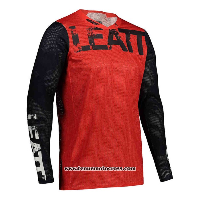 2020 Motocross Cyclisme Maillot Leatt Manches Longues Rouge